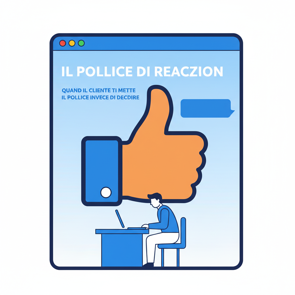 Il 👍 di reazione: quando il cliente ti mette il pollice invece di decidere