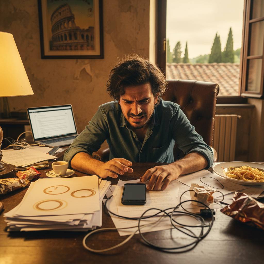 Il freelance che dice «tanto il lavoro arriva da solo» e intanto guarda il telefono