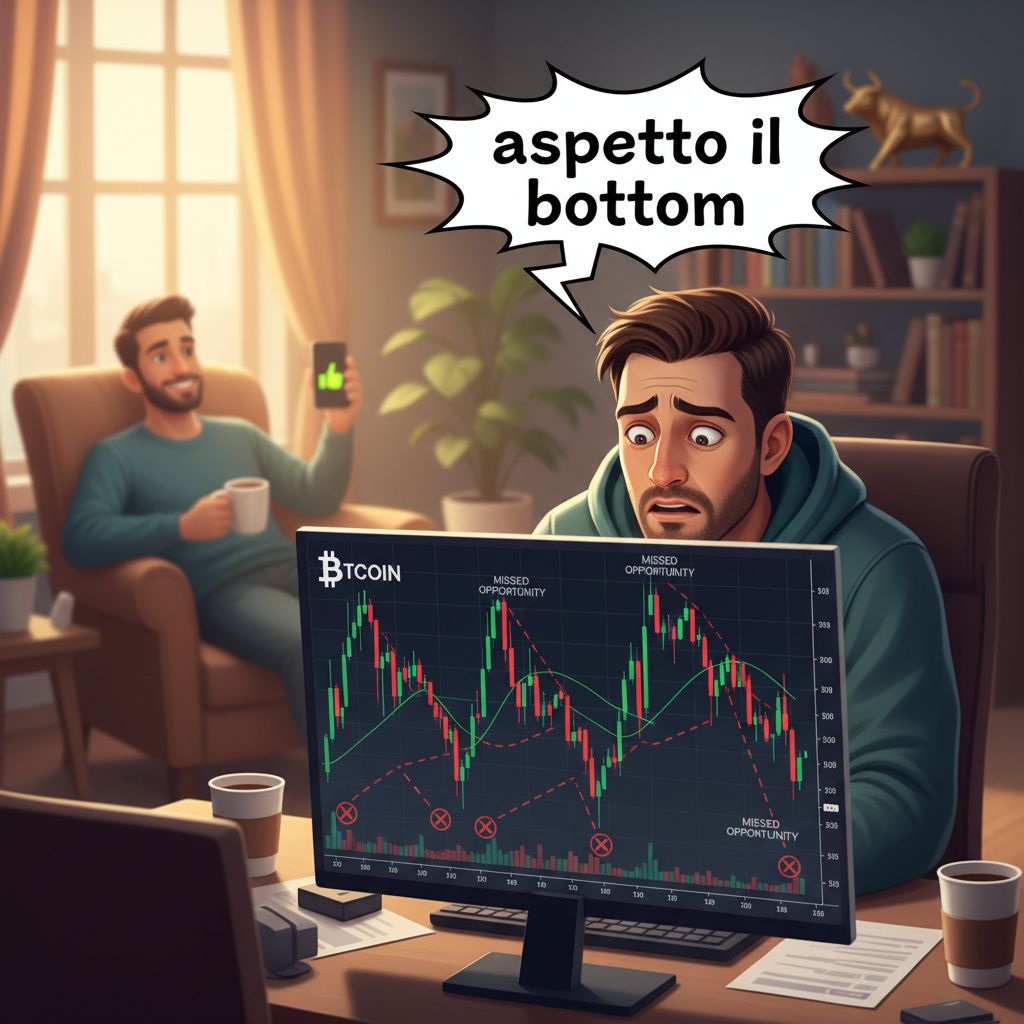 Aspettavi il crollo del Bitcoin per comprare? Il crollo non e'' arrivato e tu sei rimasto fuori