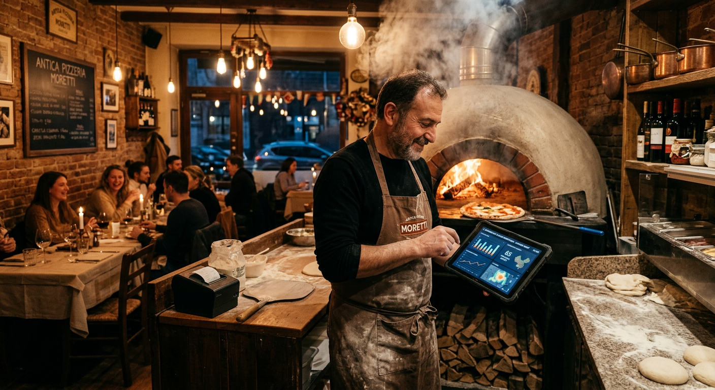 L'AI nella pizzeria sotto casa: mentre tu aspetti, lui gia' sa cosa ordinerai