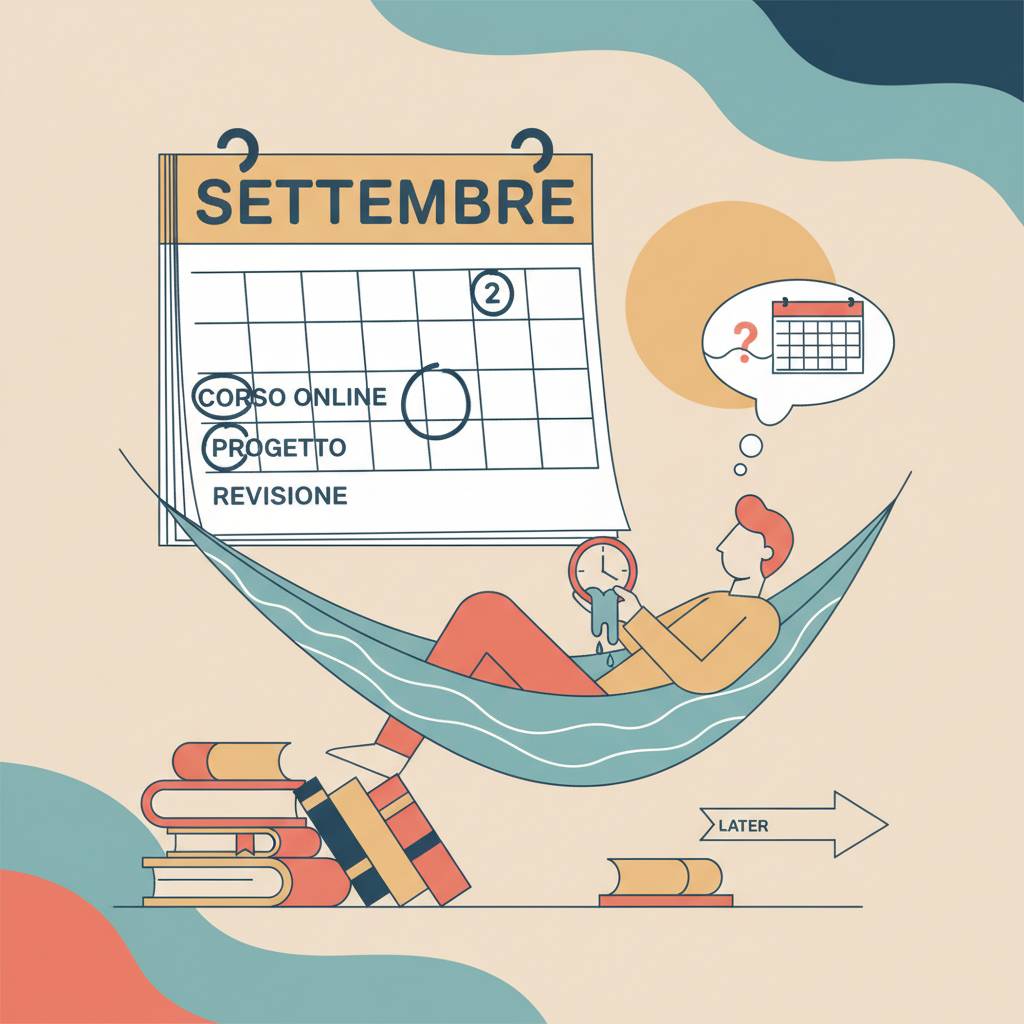 La procrastinazione dai corsi di formazione: quando settembre non arriva mai