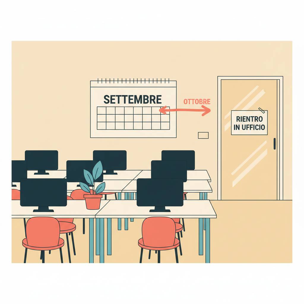 Il rientro in ufficio slitta di nuovo: ne parliamo a settembre